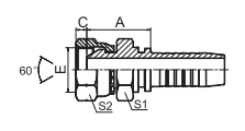 BSP FEMALE60° CONE-22611