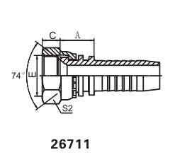 JIC FEMALE 74° CONE SEAT-26711